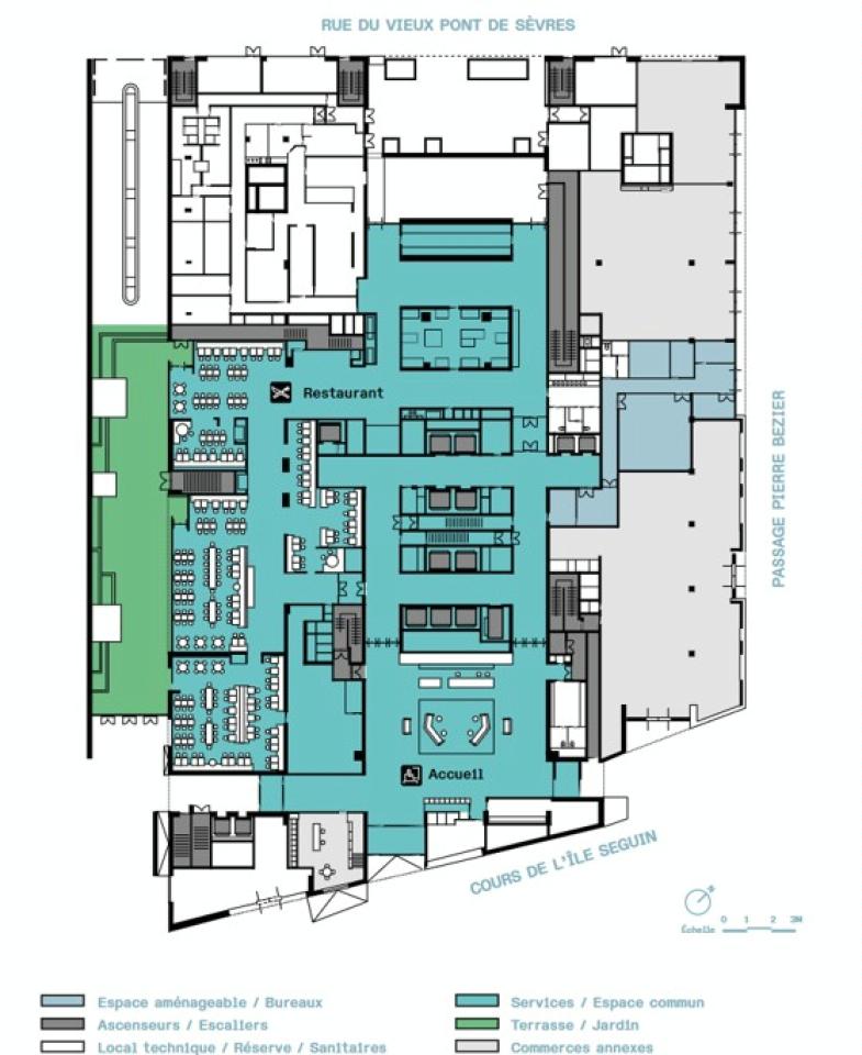 Bureau Boulogne-Billancourt 11840m² Location bureau Boulogne-Billancourt Hauts-de-Seine OLBUR2100502 12